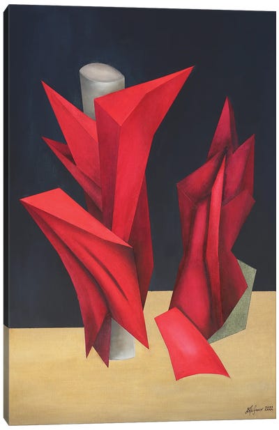Red Crystals Canvas Art Print - Alexander Trifonov