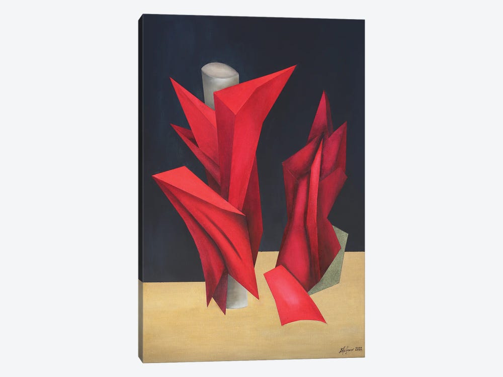 Red Crystals by Alexander Trifonov 1-piece Canvas Artwork