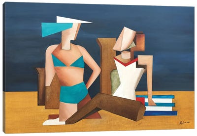 On The Beach Two Canvas Art Print - Alexander Trifonov