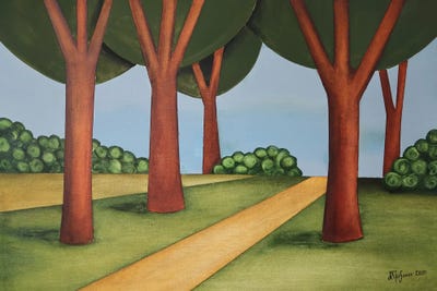 Alley by Alexander Trifonov framed canvas print