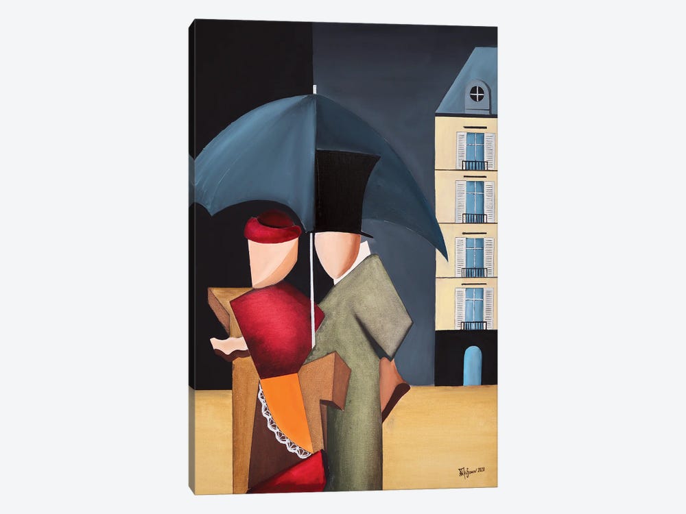 Rainy Day In Paris by Alexander Trifonov 1-piece Canvas Artwork