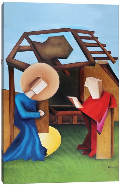 Spell Canvas Art Print - Nativity Scene Art