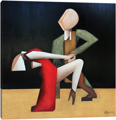 Tango After Dark Canvas Art Print - Dancer Art