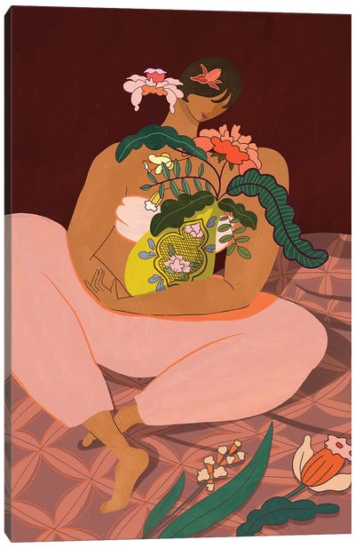 Plant Mama Canvas Art Print - Disproportionate Body
