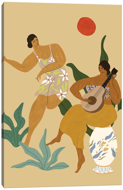 Music And Dance Canvas Art Print - Disproportionate Body