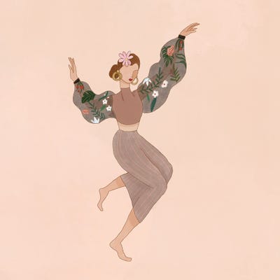 Just Dance by Arty Guava metal wall art