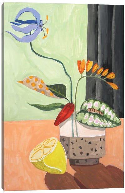 Ikebana Canvas Art Print - The Cut Outs Collection
