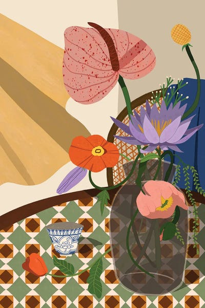All Things Matisse: Flowers On The Dining Table by Arty Guava