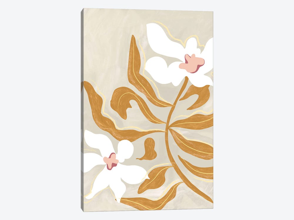 Flowers by Arty Guava 1-piece Canvas Art Print
