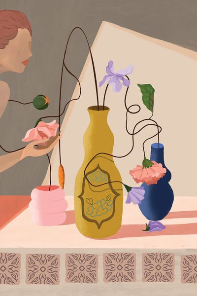 Flower Appreciation by Arty Guava metal wall art