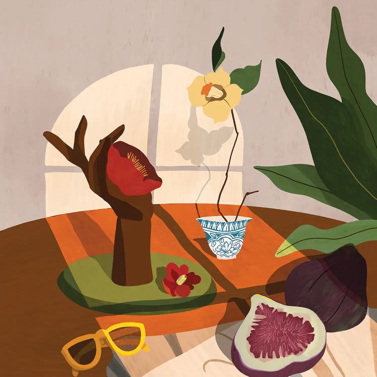 Figs And Camelia by Arty Guava  wall art