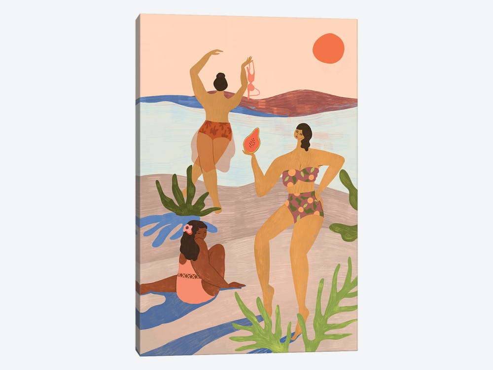 Day At The Beach by Arty Guava 1-piece Art Print