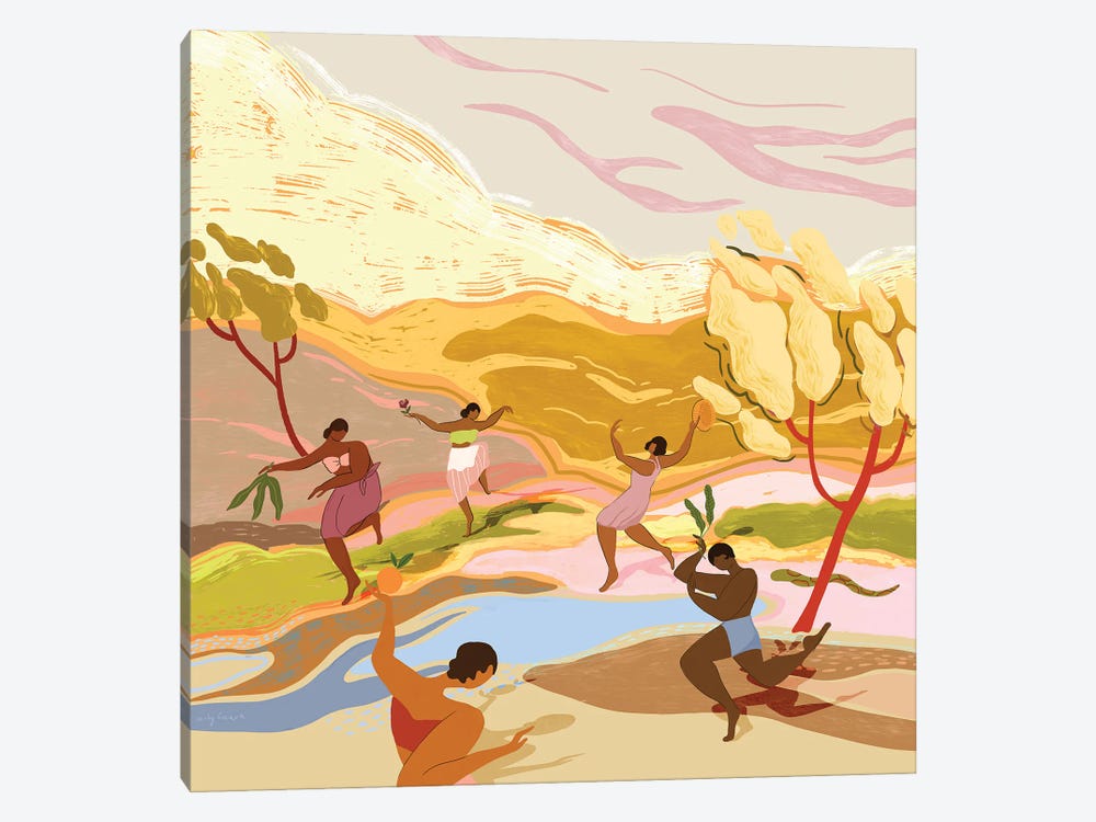 Dancing In Paradise by Arty Guava 1-piece Canvas Wall Art