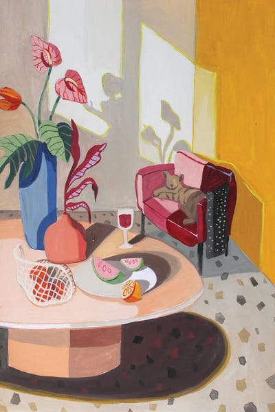 Artists Like Matisse: Cat On The Couch by Arty Guava