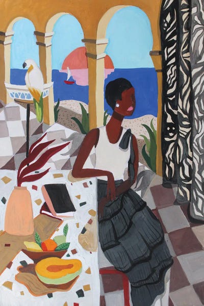 Mediterranean by Arty Guava metal wall art