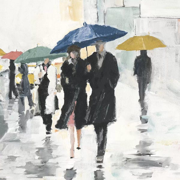 Umbrellas: City In The Rain II by Avery Tillmon