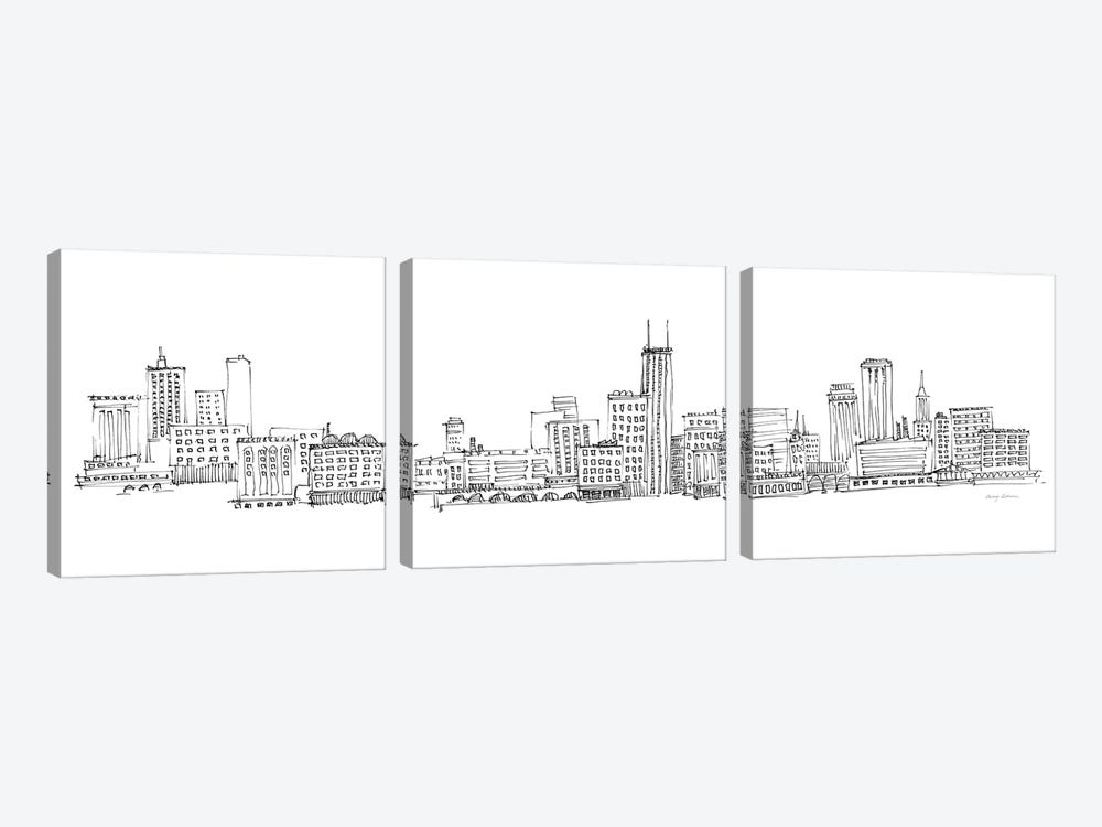Chicago Skyline by Avery Tillmon 3-piece Art Print