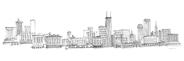 Black & White Scenic Art: Chicago Skyline by Avery Tillmon