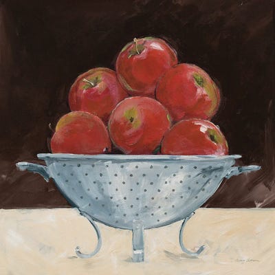 Red Apples In A Bowl by Avery Tillmon art print