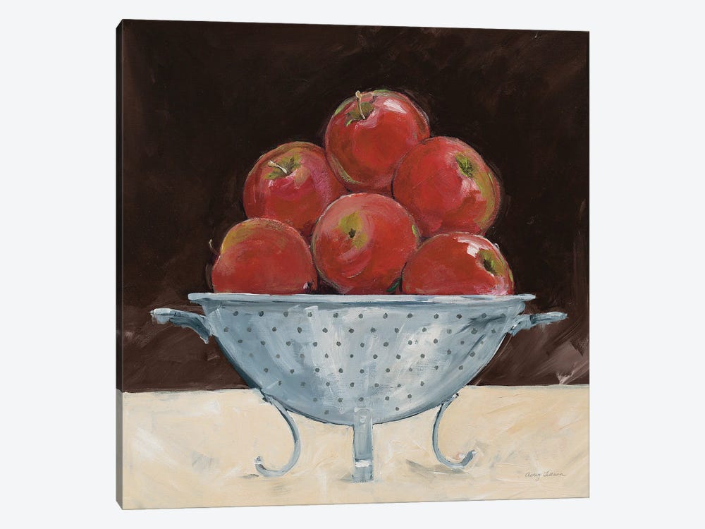 Red Apples In A Bowl by Avery Tillmon 1-piece Canvas Artwork