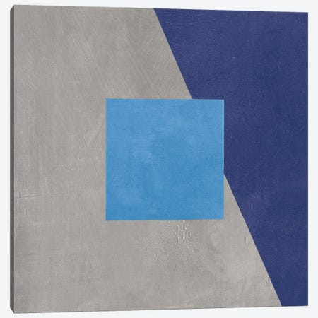 Azure Blue Silk Abstract II Canvas Print #ATI51} by Avery Tillmon Canvas Art Print