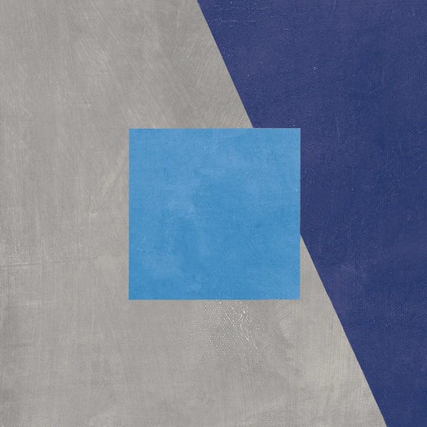 Avery Tillmon: Azure Blue Silk Abstract II by Avery Tillmon