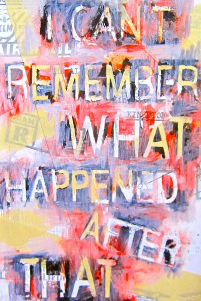 Annie Terrazzo: I Can't Remember What Happened by Annie Terrazzo