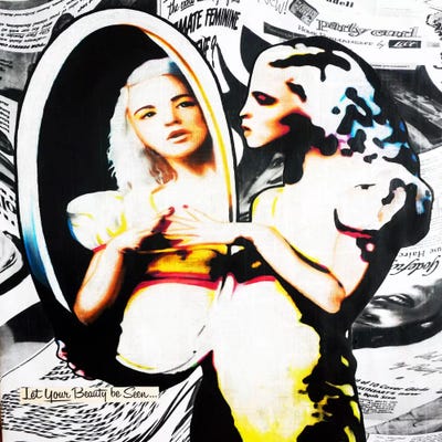 I Think I'm Going Digital by Annie Terrazzo metal wall art