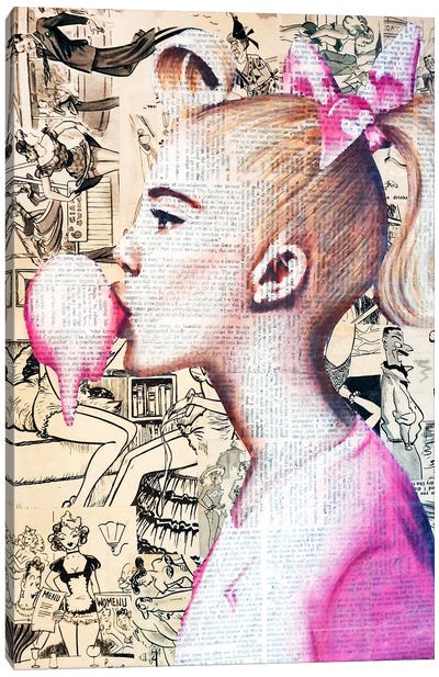 Dream Girl Canvas Art Print - Annie Terrazzo