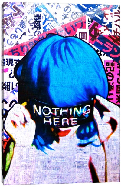 Nothing Here Canvas Art Print - Annie Terrazzo