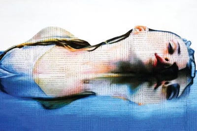 Into The Blue by Annie Terrazzo metal wall art