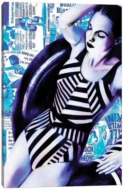 Midnight Dip Canvas Art Print - Graphic Fashion