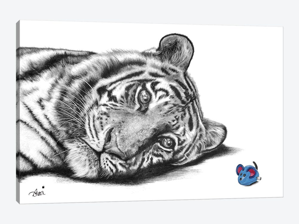 Tiger Mouse by Astra Taylor-Todd 1-piece Canvas Print