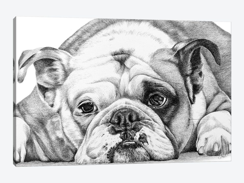 English Bulldog by Astra Taylor-Todd 1-piece Art Print