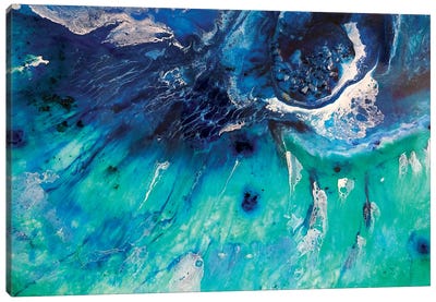 Aqua Green Bondi Surf Canvas Art Print - Bathroom Art