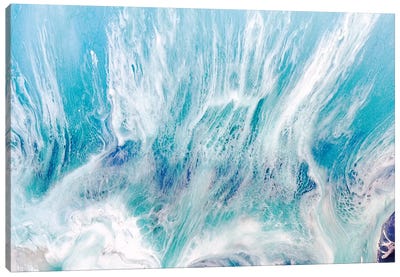 Laguna Soft Seafoam Canvas Art Print - Coastal & Ocean Abstract Art