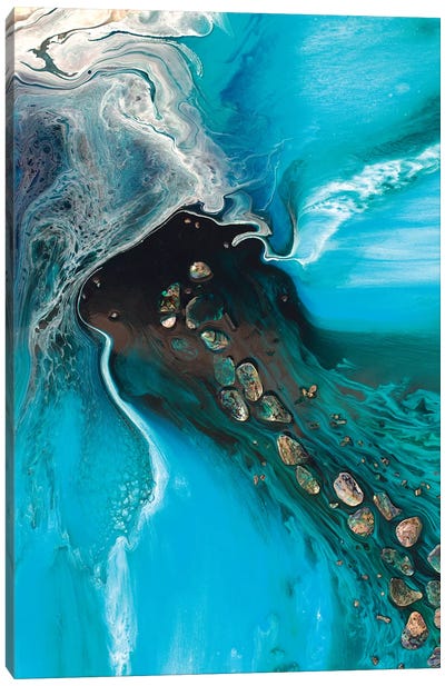 Rise Above Inlet Jetty Canvas Art Print - Coastal & Ocean Abstract Art