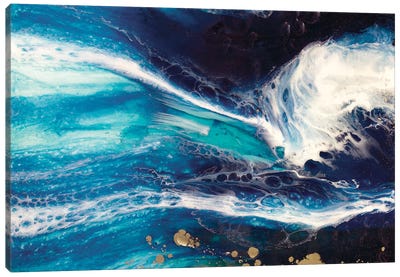 Blue Deep Pandora Canvas Art Print - Go With The Flow
