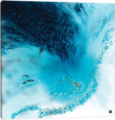 Blue Lagoon Canvas Art Print - Go With The Flow