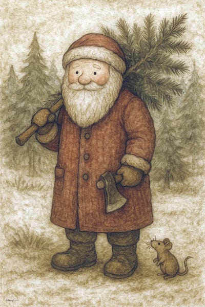 Vintage Christmas: Santa's Little Helper by Anthony Smith