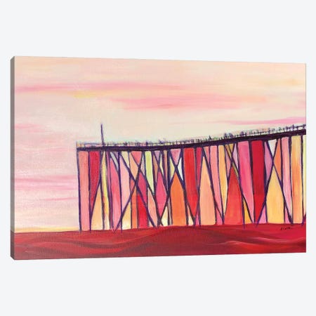 Californian Coastal Sunset Canvas Print #ATZ10} by Alison Corteen Canvas Wall Art