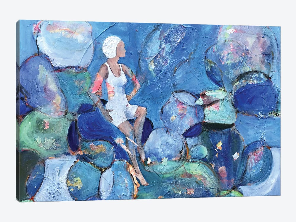 Cosmic Swimmer by Alison Corteen 1-piece Canvas Artwork