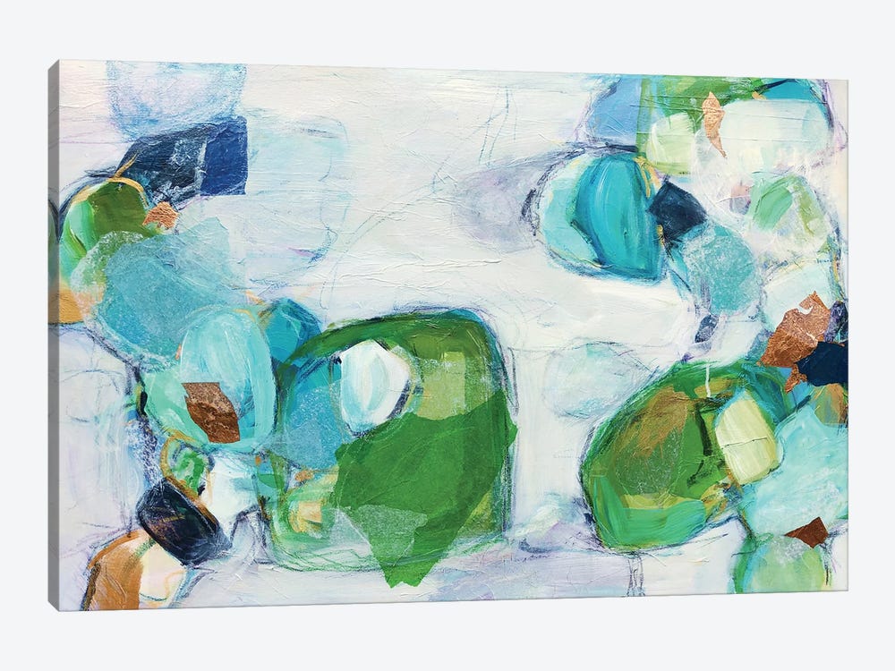 Dancing Sea Glass by Alison Corteen 1-piece Canvas Art Print