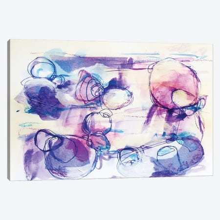 Lilac Sea Glass Canvas Print #ATZ34} by Alison Corteen Art Print