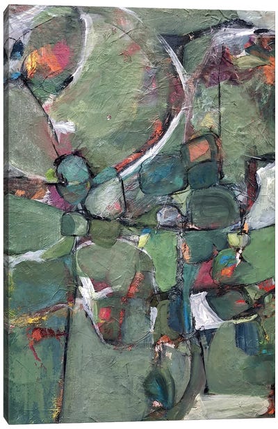 On The Rocks Canvas Art Print - Alison Corteen