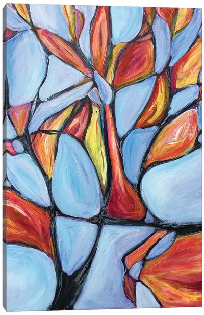 Sunset Trees Canvas Art Print - Alison Corteen