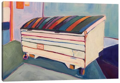 Where Did John Put My Paintings Canvas Art Print - Alison Corteen