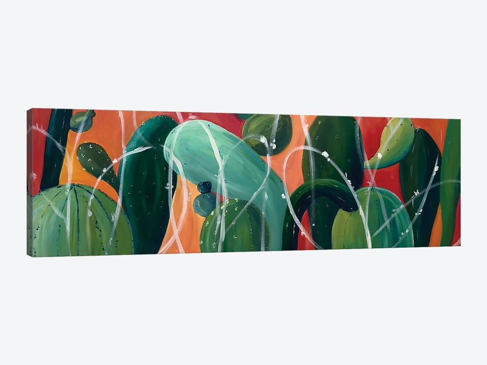 Cactus Dance Party by Alison Corteen 1-piece Canvas Art
