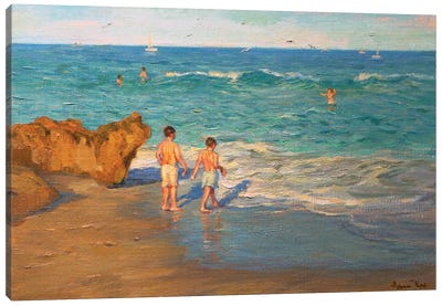 Beach Boys Canvas Art Print - Aruna Rao