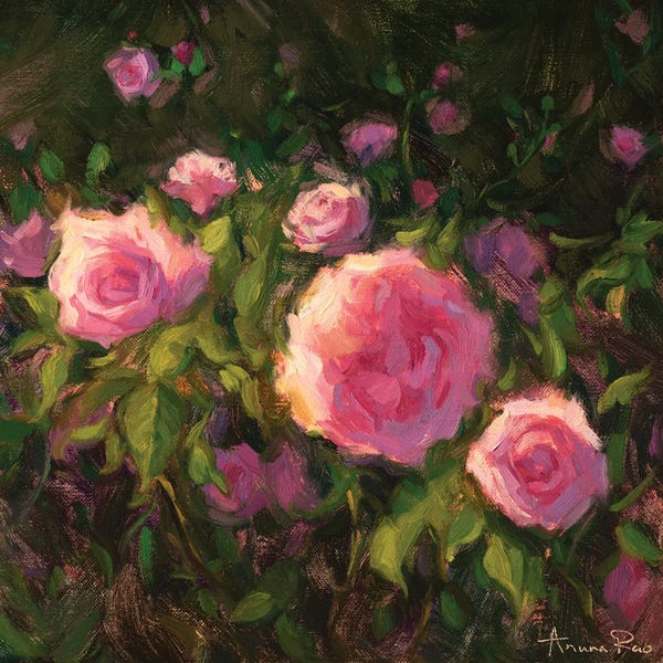 Fine Art Print: Valentine Blooms by Aruna Rao